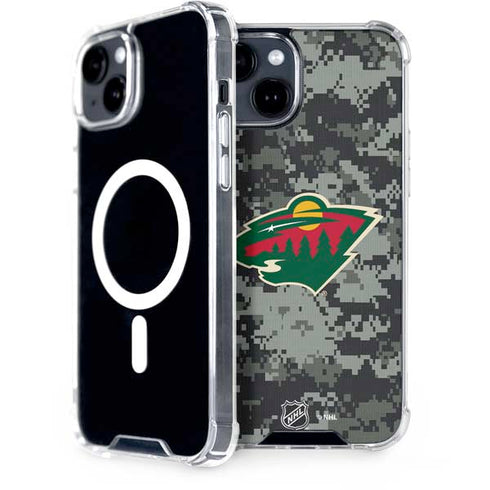 NHL Minnesota Wild Camo iPhone 13 MagSafe Case