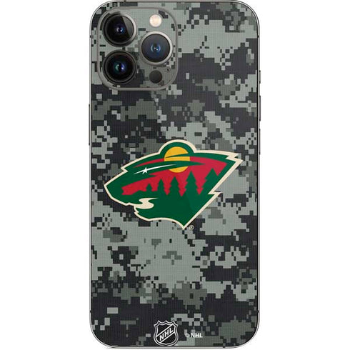 NHL Minnesota Wild Camo iPhone 13 Pro Max Skin