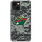 NHL Minnesota Wild Camo iPhone 14 Clear Case