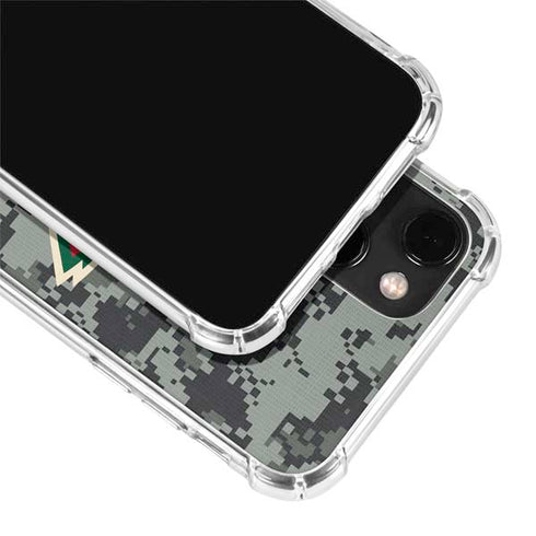 NHL Minnesota Wild Camo iPhone 14 Plus Clear Case