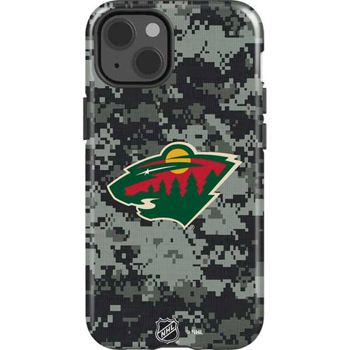 NHL Minnesota Wild Camo iPhone 15 Impact Case