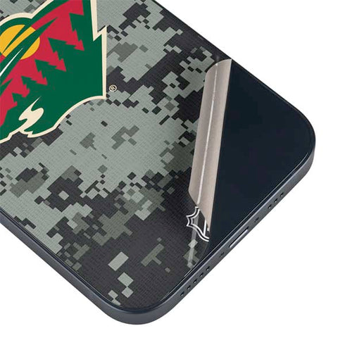 NHL Minnesota Wild Camo iPhone 15 Plus Skin