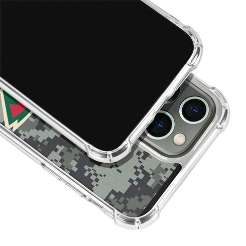 NHL Minnesota Wild Camo iPhone 15 Pro Clear Case