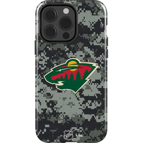 NHL Minnesota Wild Camo iPhone 15 Pro Impact Case