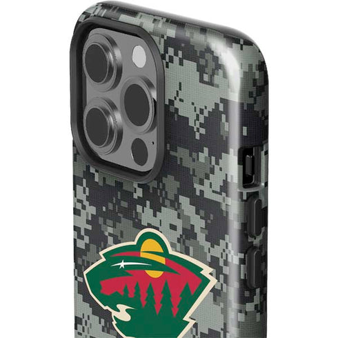 NHL Minnesota Wild Camo iPhone 15 Pro Impact Case