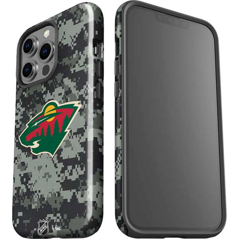 NHL Minnesota Wild Camo iPhone 15 Pro Impact Case