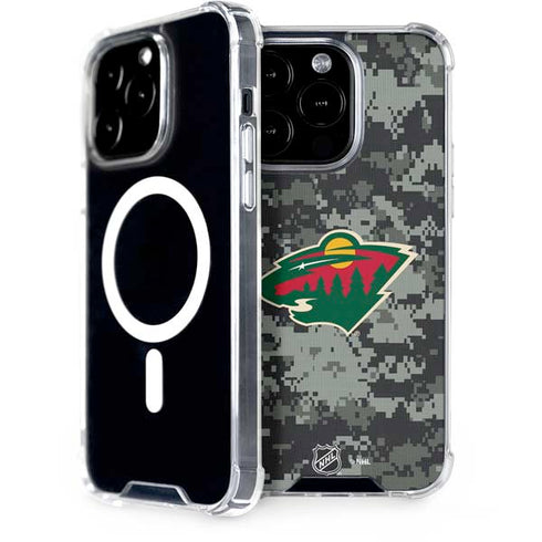 NHL Minnesota Wild Camo iPhone 14 Pro MagSafe Case
