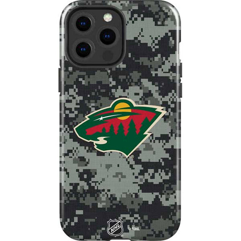 NHL Minnesota Wild Camo iPhone 15 Pro Max Impact Case