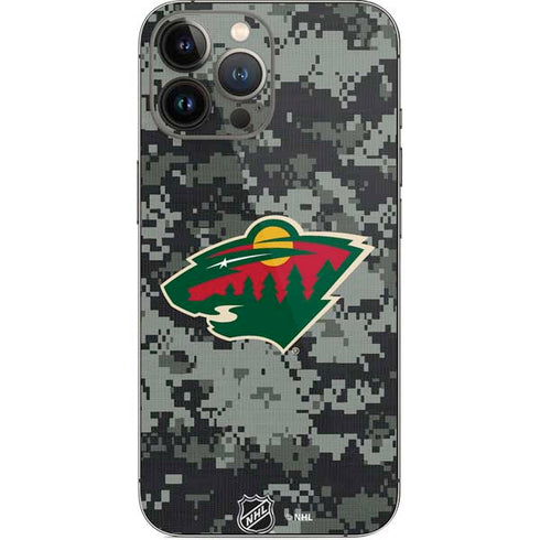 NHL Minnesota Wild Camo iPhone 14 Pro Max Skin