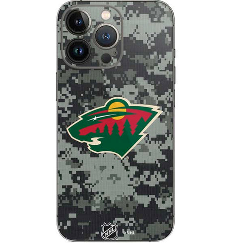 NHL Minnesota Wild Camo iPhone 14 Pro Skin