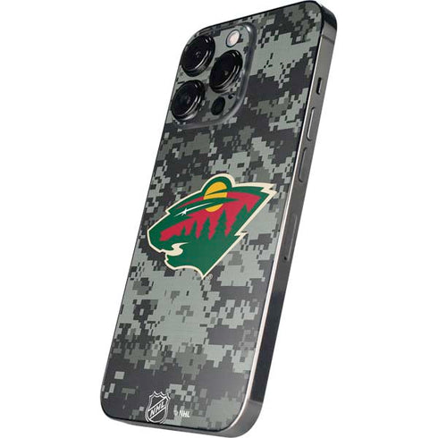 NHL Minnesota Wild Camo iPhone 14 Pro Skin