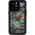 NHL Minnesota Wild Camo iPhone 14 Pro Waterproof Case