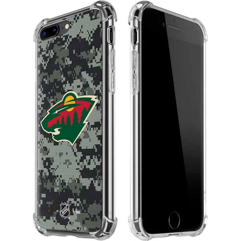 NHL Minnesota Wild Camo iPhone 7/8 Plus Clear Case