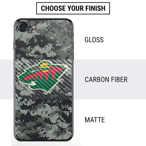NHL Minnesota Wild Camo iPhone SE (2nd & 3rd Gen) Skin