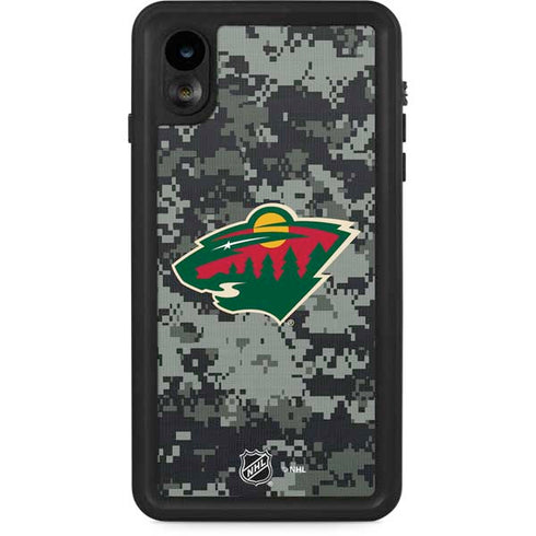 NHL Minnesota Wild Camo iPhone XR Waterproof Case