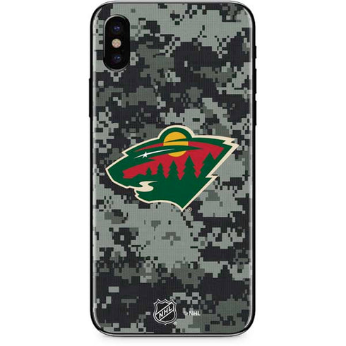 NHL Minnesota Wild Camo iPhone XS Max Skin