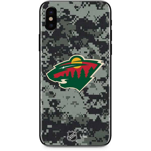NHL Minnesota Wild Camo iPhone XS Skin