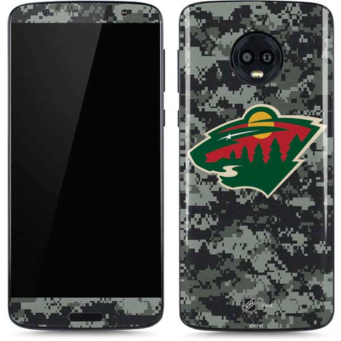 NHL Minnesota Wild Camo Moto G6 Skin