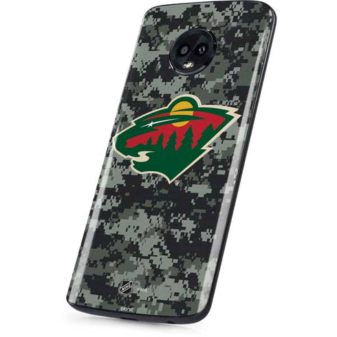 NHL Minnesota Wild Camo Moto G6 Skin