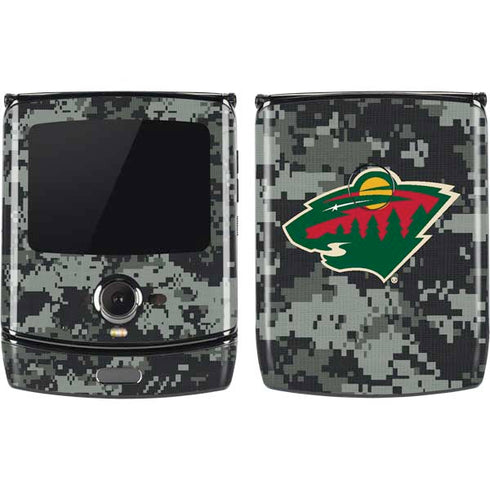 NHL Minnesota Wild Camo Motorola RAZR Skin