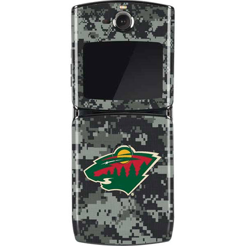 NHL Minnesota Wild Camo Motorola RAZR Skin