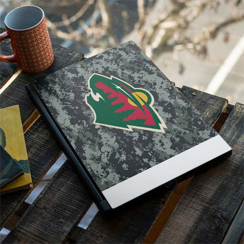 NHL Minnesota Wild Camo MSI GS65 Stealth Laptop Skin