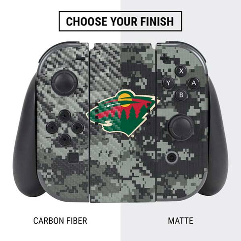 NHL Minnesota Wild Camo Nintendo Switch Bundle Skin