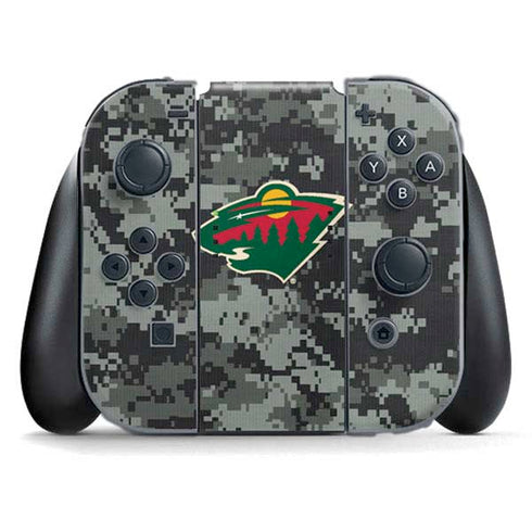 NHL Minnesota Wild Camo Nintendo Switch (2017-2021) Joy-Con Controller Skin