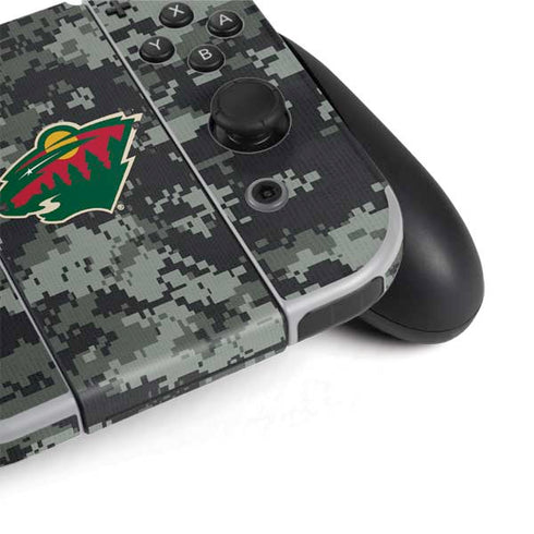 NHL Minnesota Wild Camo Nintendo Switch OLED (2021) Skin