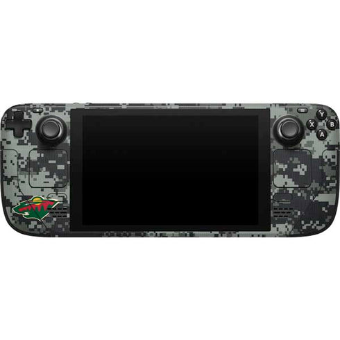 NHL Minnesota Wild Camo Steam Deck Handheld Gaming Computer Skin