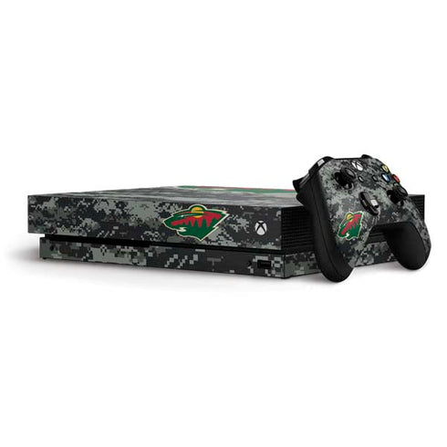 NHL Minnesota Wild Camo Xbox One X Bundle Skin