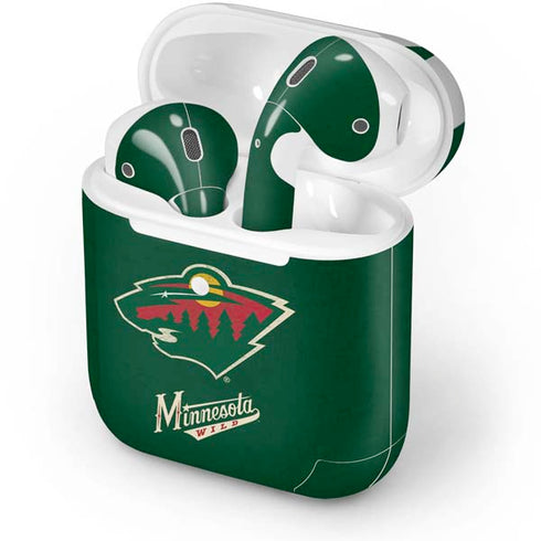 NHL Minnesota Wild Distressed Apple AirPods 2 Skin