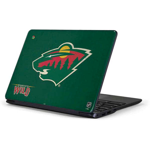 NHL Minnesota Wild Distressed Samsung Chromebook Skin