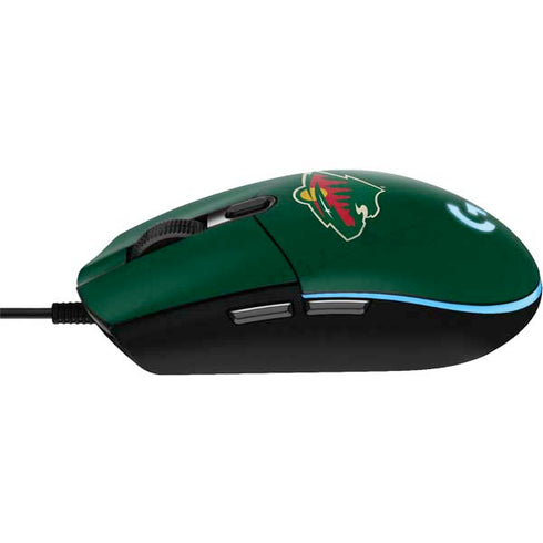 NHL Minnesota Wild Distressed G203 Prodigy RGB Wired Gaming Mouse Skin
