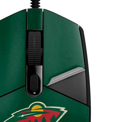 NHL Minnesota Wild Distressed G203 Prodigy RGB Wired Gaming Mouse Skin