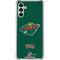 NHL Minnesota Wild Distressed Galaxy A13 5G Clear Case