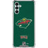 NHL Minnesota Wild Distressed Galaxy A13 5G Clear Case