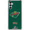 NHL Minnesota Wild Distressed Galaxy A14 5G Clear Case
