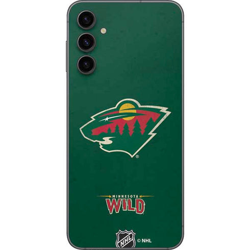 NHL Minnesota Wild Distressed Galaxy A14 5G Skin