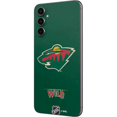NHL Minnesota Wild Distressed Galaxy A14 5G Skin