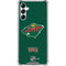 NHL Minnesota Wild Distressed Galaxy A15 5G Clear Case