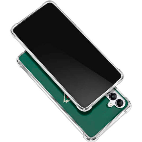 NHL Minnesota Wild Distressed Galaxy A15 5G Clear Case