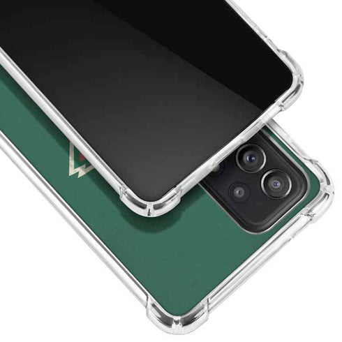 NHL Minnesota Wild Distressed Galaxy A52 5G Clear Case