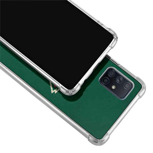 NHL Minnesota Wild Distressed Galaxy A71 5G Clear Case