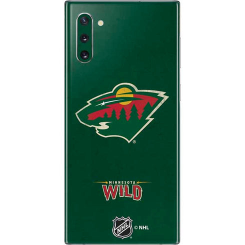 NHL Minnesota Wild Distressed Galaxy Note 10 Skin