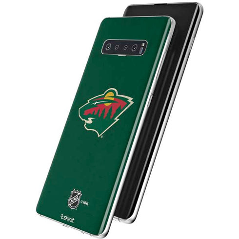NHL Minnesota Wild Distressed Galaxy S10 Skin