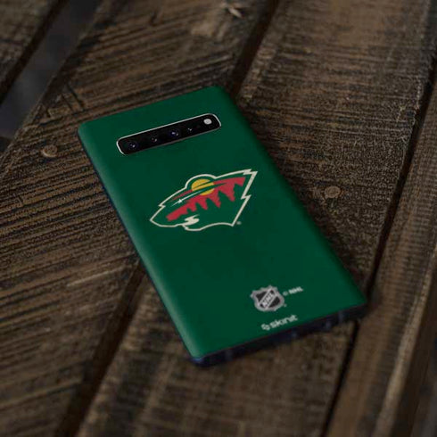 NHL Minnesota Wild Distressed Galaxy S10 Skin