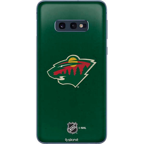 NHL Minnesota Wild Distressed Galaxy S10e Skin