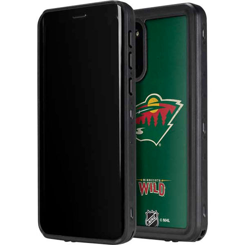 NHL Minnesota Wild Distressed Galaxy S20 Plus Waterproof Case