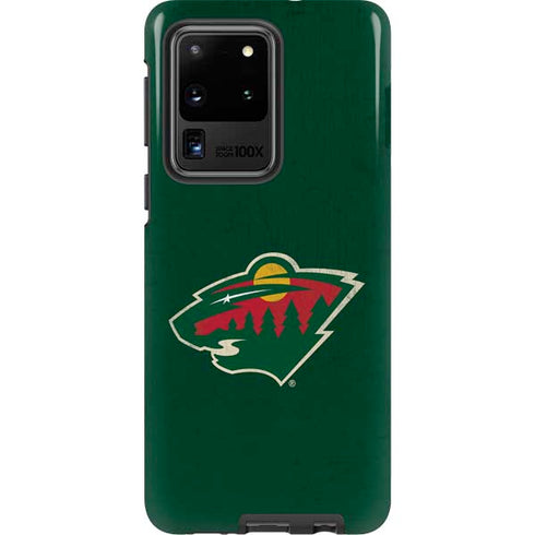 NHL Minnesota Wild Distressed Galaxy S20 Ultra 5G Pro Case